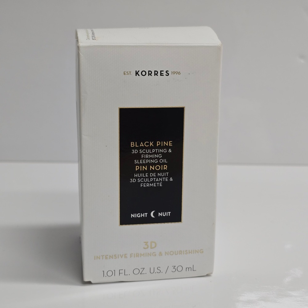 Korres Black Pine 3D Sculpting & Firming Sleeping Oil 30ml Night Treatment New